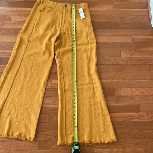 The Adi Mid-Rise Frayed Relaxed Flare Pants by Pilcro: Linen Edition - Picture 12 of 14